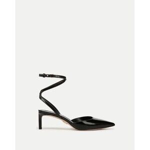 Veronica Beard Colette Slingback ankle wrap Pumps Black Womens 9 $375